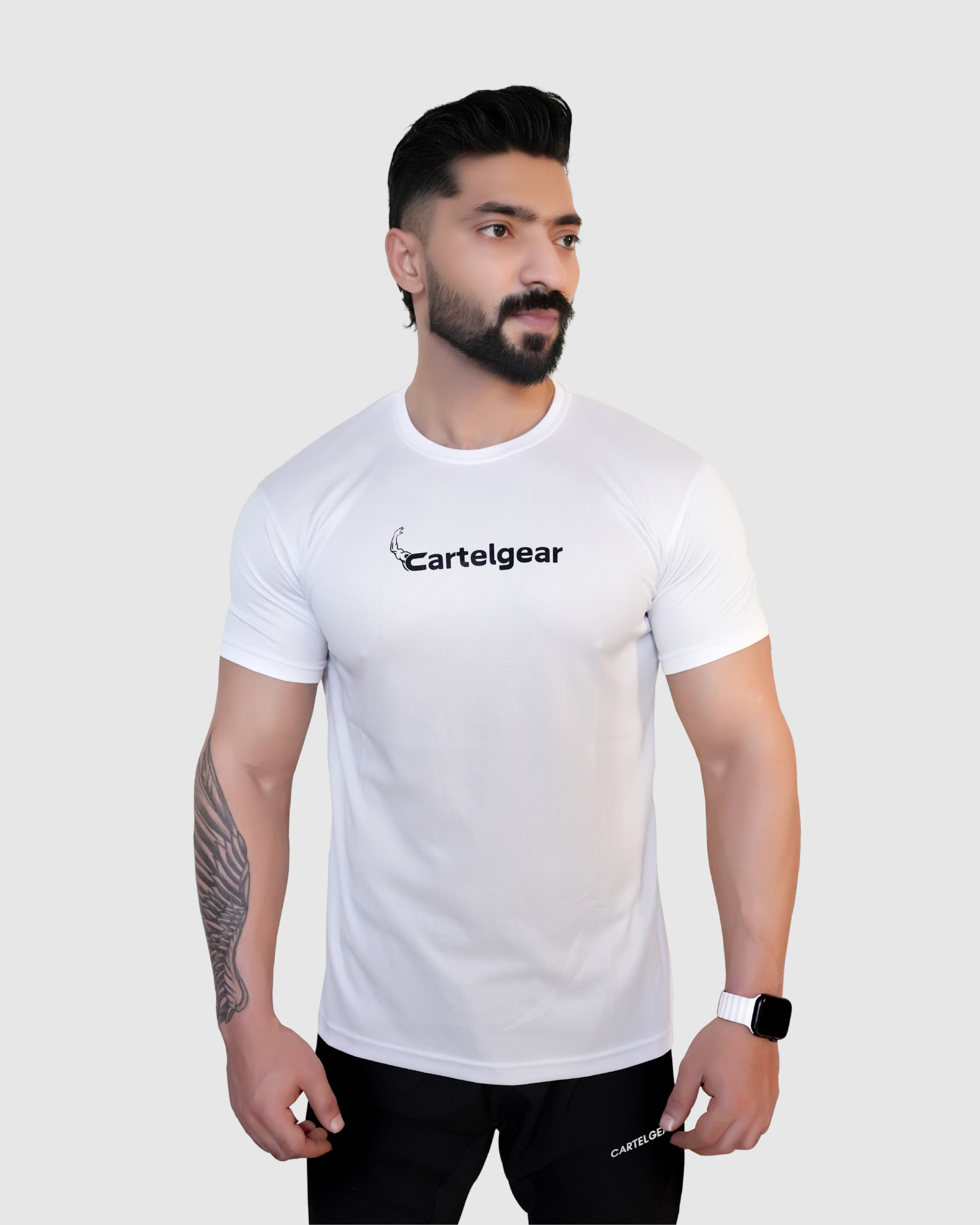 Airflow Mesh White Tee